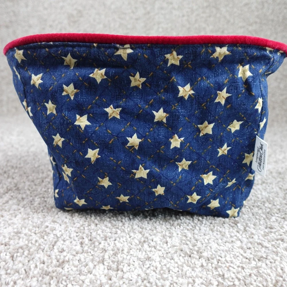 Longaberger 2001 Collectors Club Whistlestop Basket Liner American Pride Navy